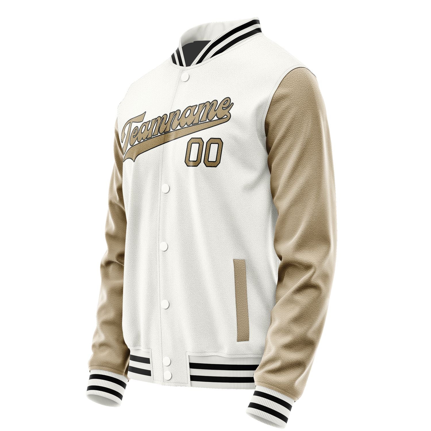 Custom White Light Khaki Jacket JA1818251817B31725