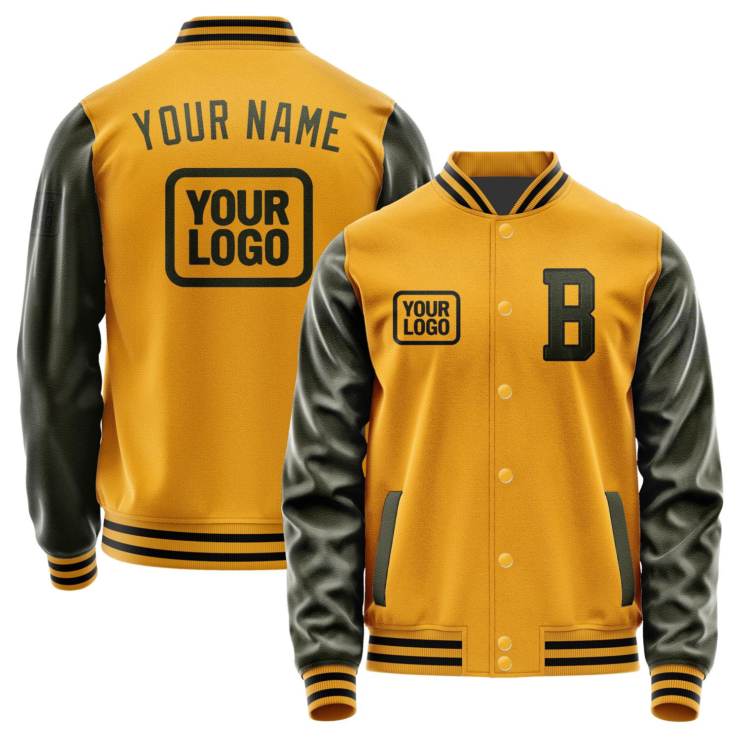 Custom Yellow Olive Jacket JA191902191717020217