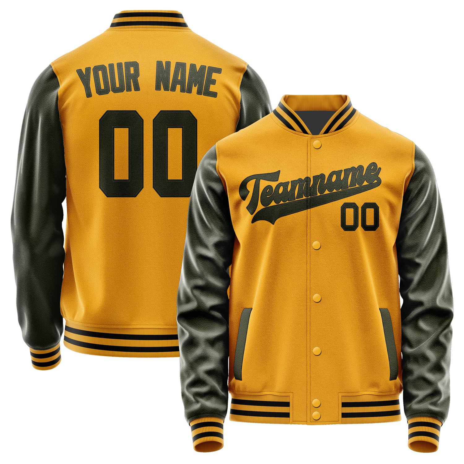 Custom Yellow Olive Jacket JA1919021917B31702