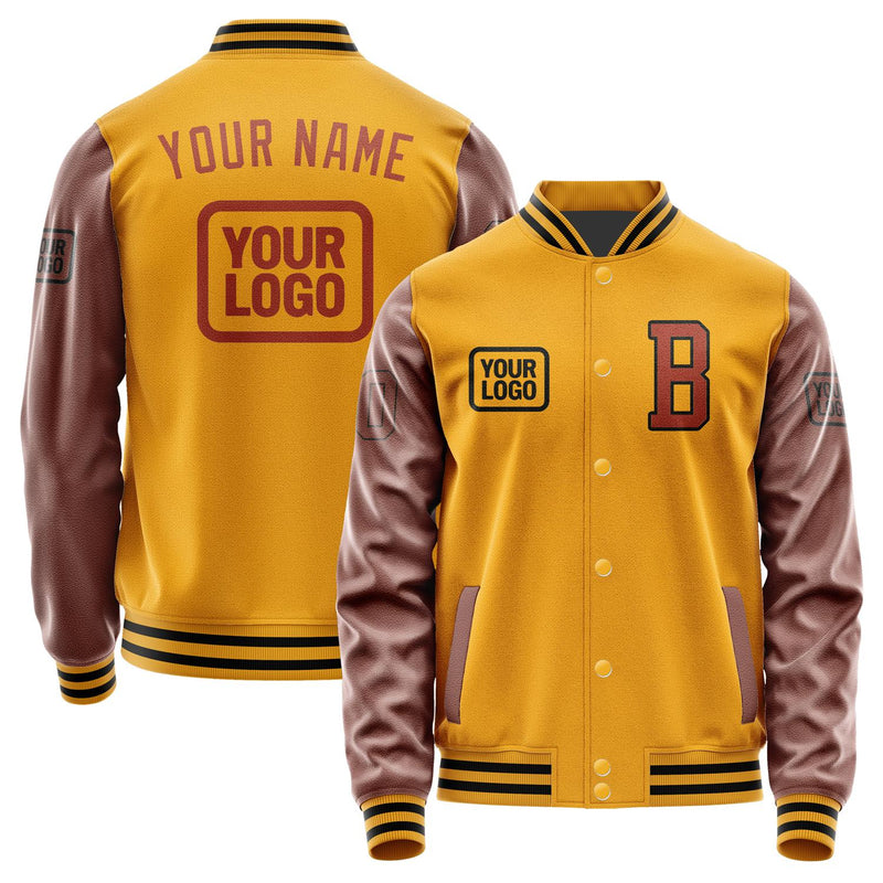 Custom Yellow Coral Red Jacket JA191916191717161617