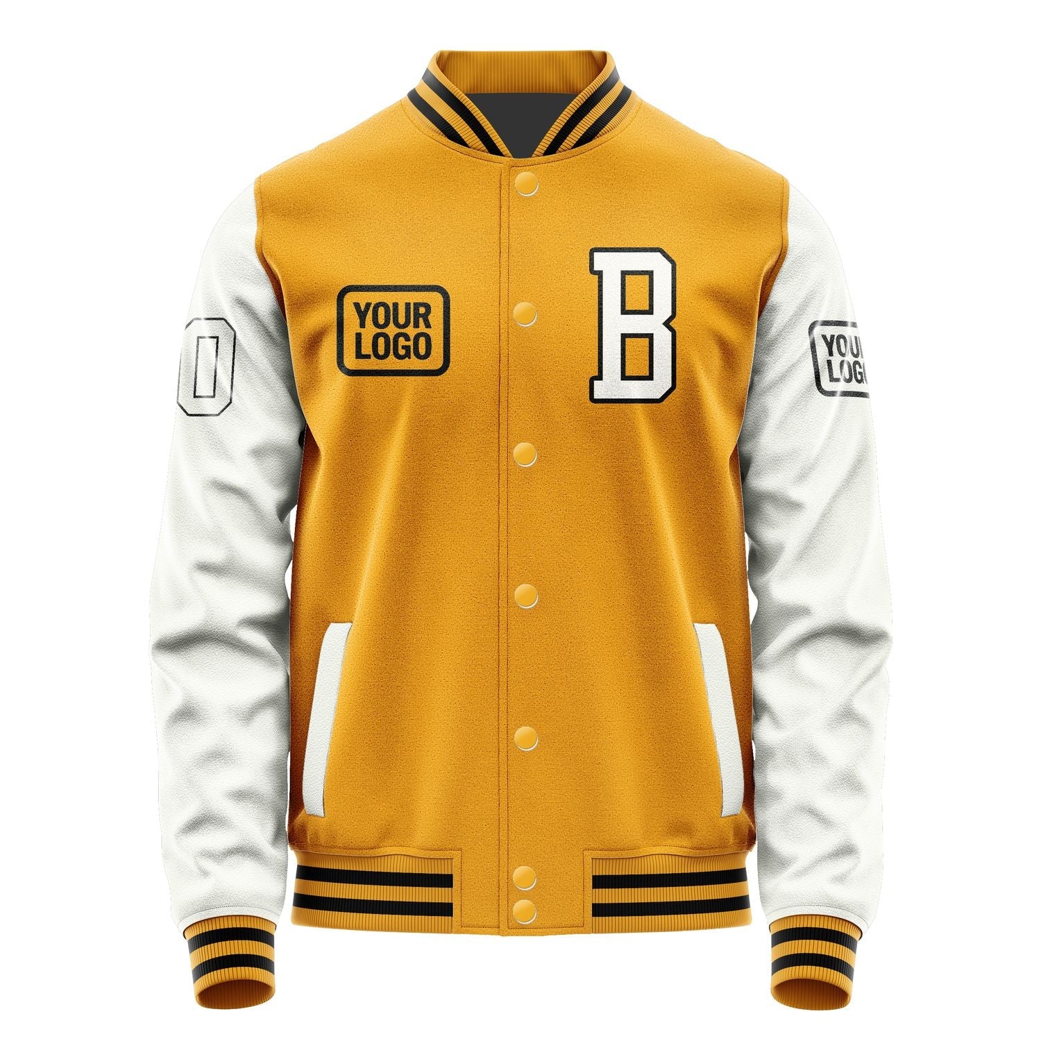 Custom Yellow White Jacket JA191918191717181817