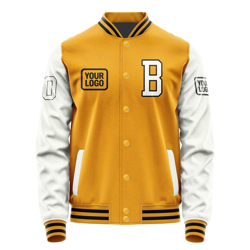 Custom Yellow White Jacket JA191918191717181817