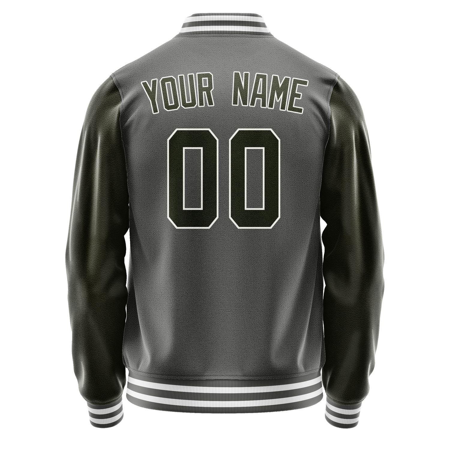 Custom Dark Grey Olive Jacket JA2020022018B31802