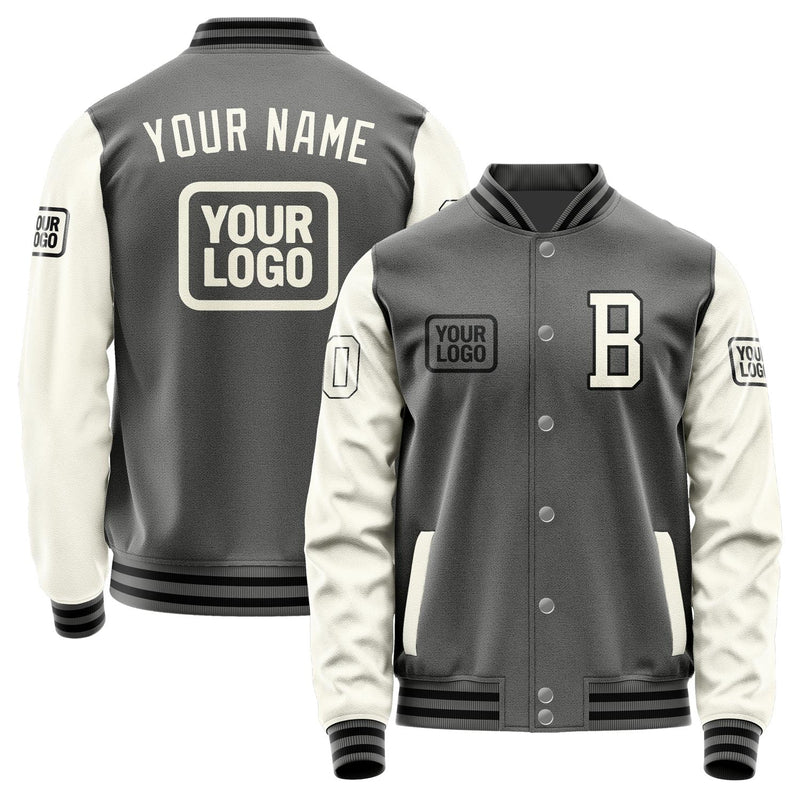 Custom Dark Grey Cream Jacket JA202003201717030317