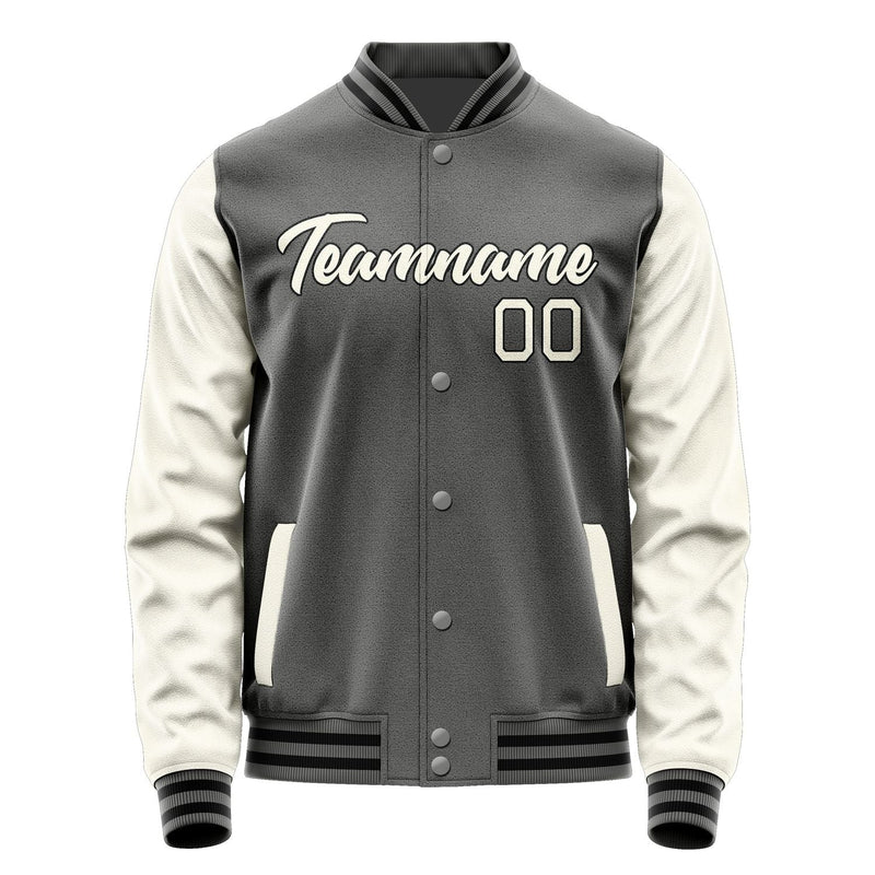 Custom Dark Grey Cream Jacket JA2020032017B21703