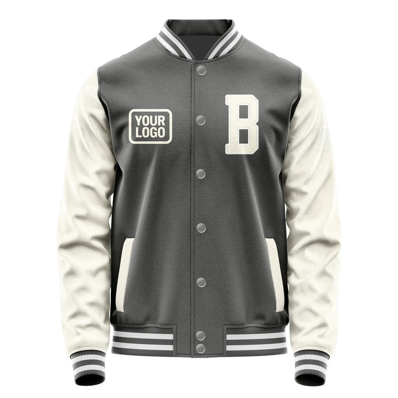 Custom Dark Grey Cream Jacket JA202003201818030318