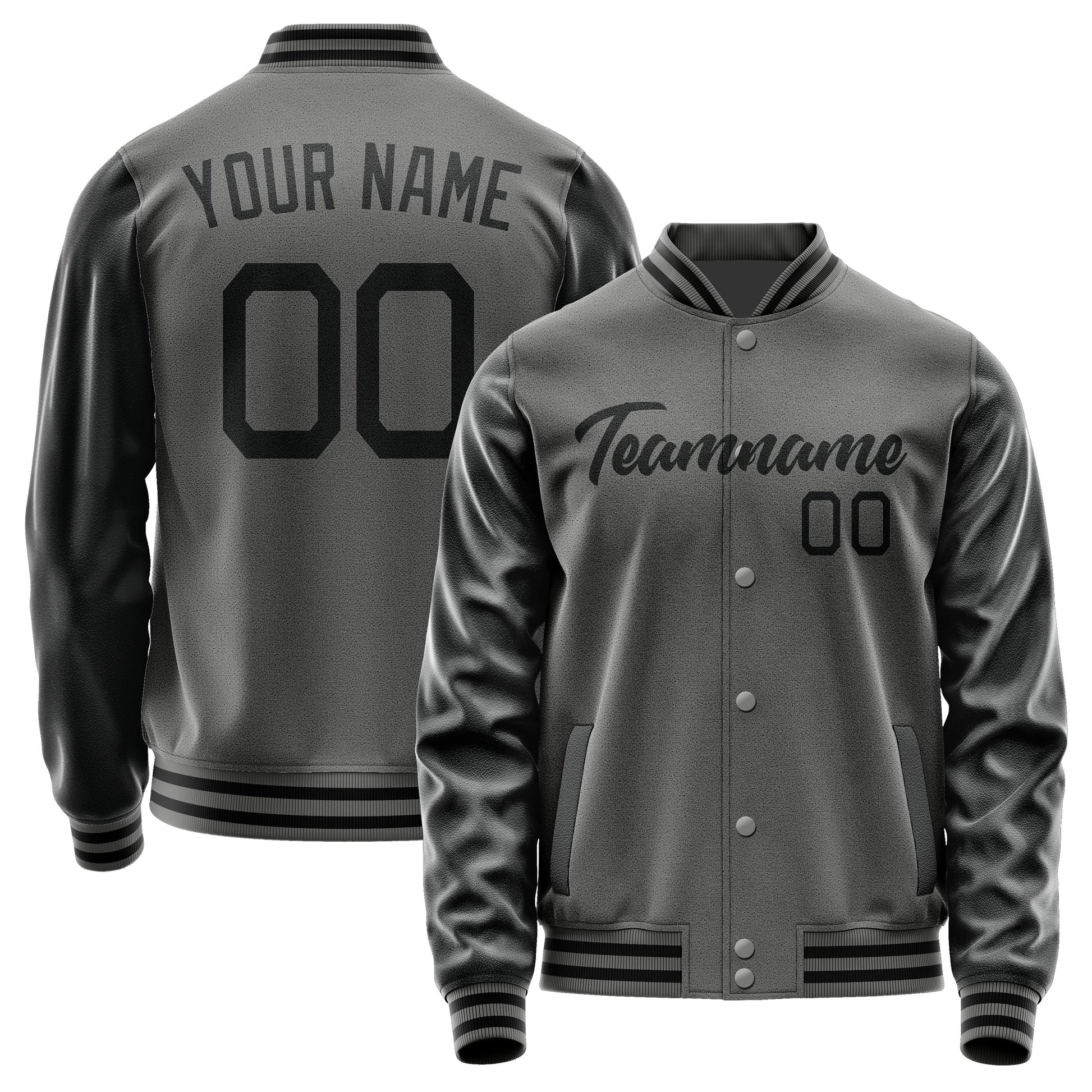 Custom Dark Grey Black Jacket JA2020172017B21717