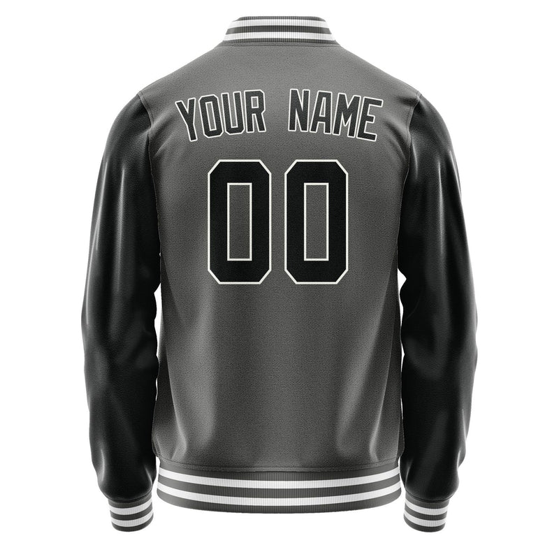 Custom Dark Grey Black Jacket JA2020172018B31817