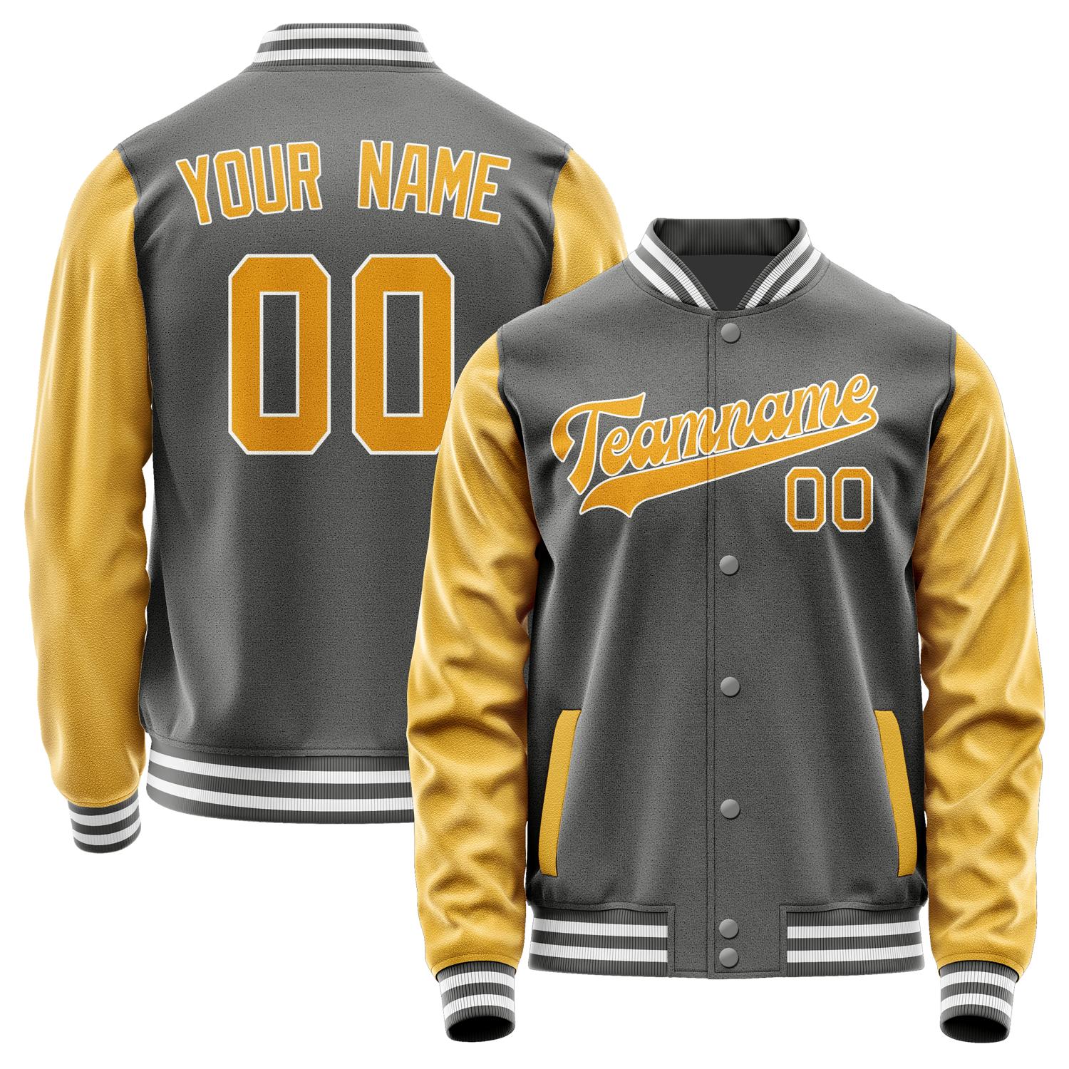 Custom Dark Grey Yellow Jacket JA2020192018B31819