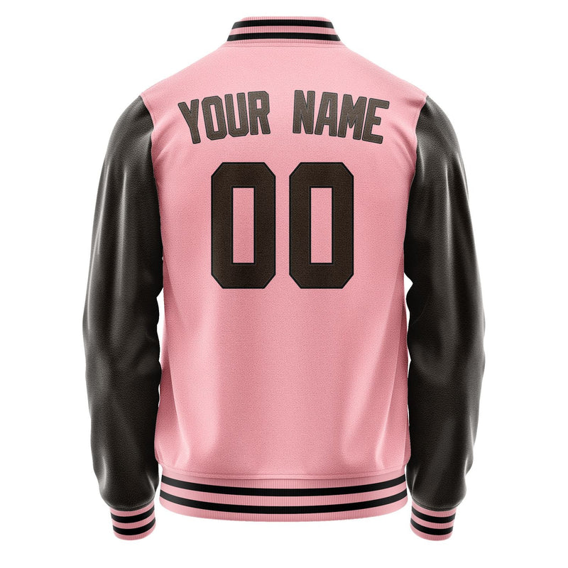 Custom Light Pink Brown Jacket JA2121012117B31701