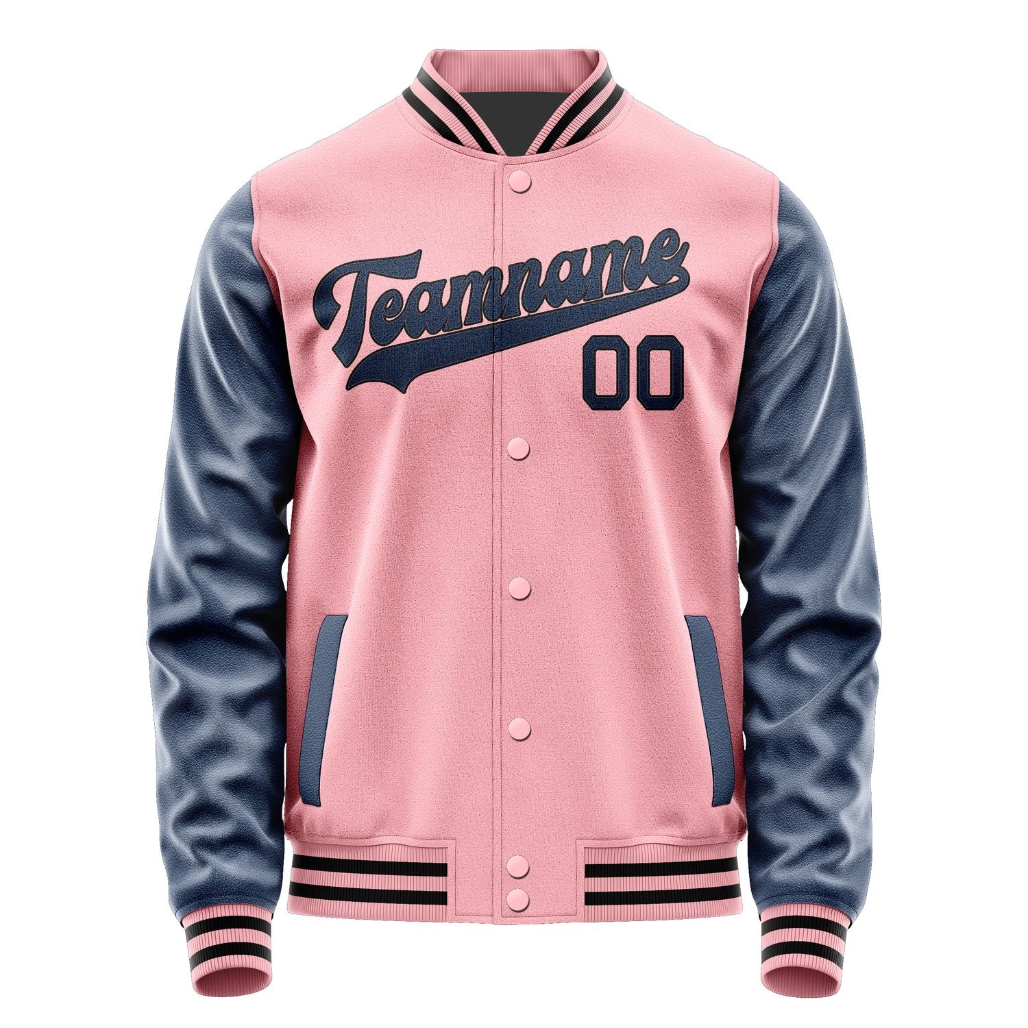 Custom Light Pink Blue Jacket JA2121102117B31710