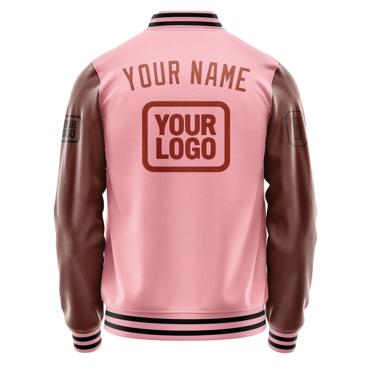 Custom Light Pink Coral Red Jacket JA212116211717161617