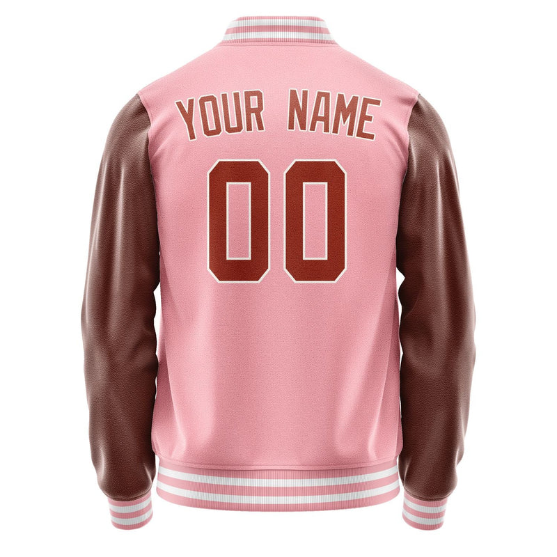 Custom Light Pink Coral Red Jacket JA2121162118B31816