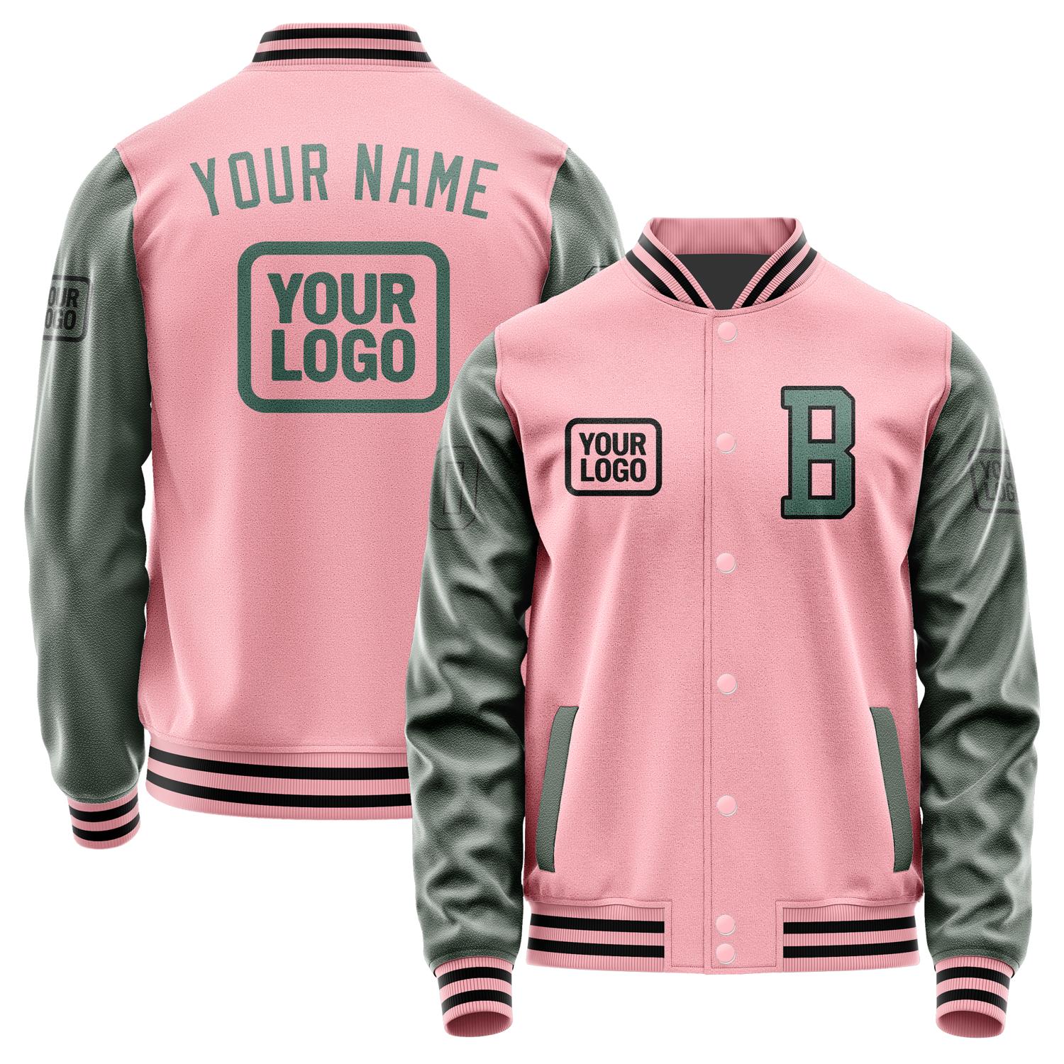 Custom Light Pink Blue Green Jacket JA212127211717272717