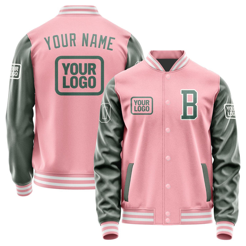 Custom Light Pink Blue Green Jacket JA212127211818272718