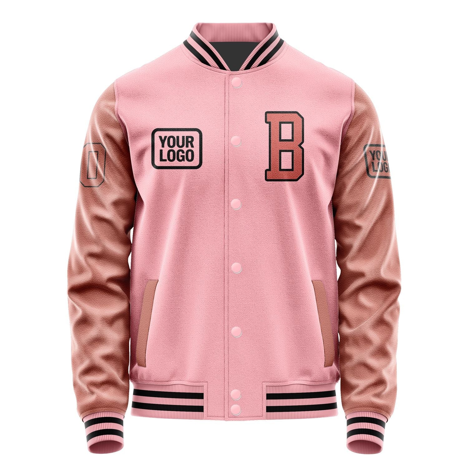 Custom Light Pink Copper Rose Jacket JA212129211717292917