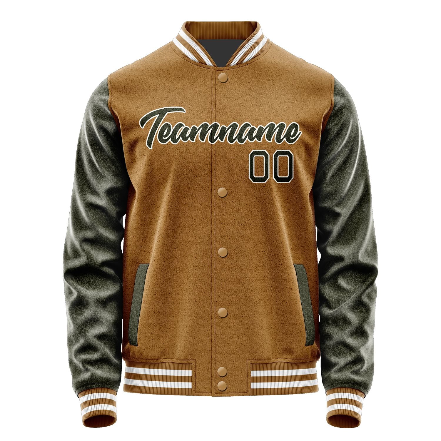 Custom Khaki Olive Jacket JA2222022218B21802