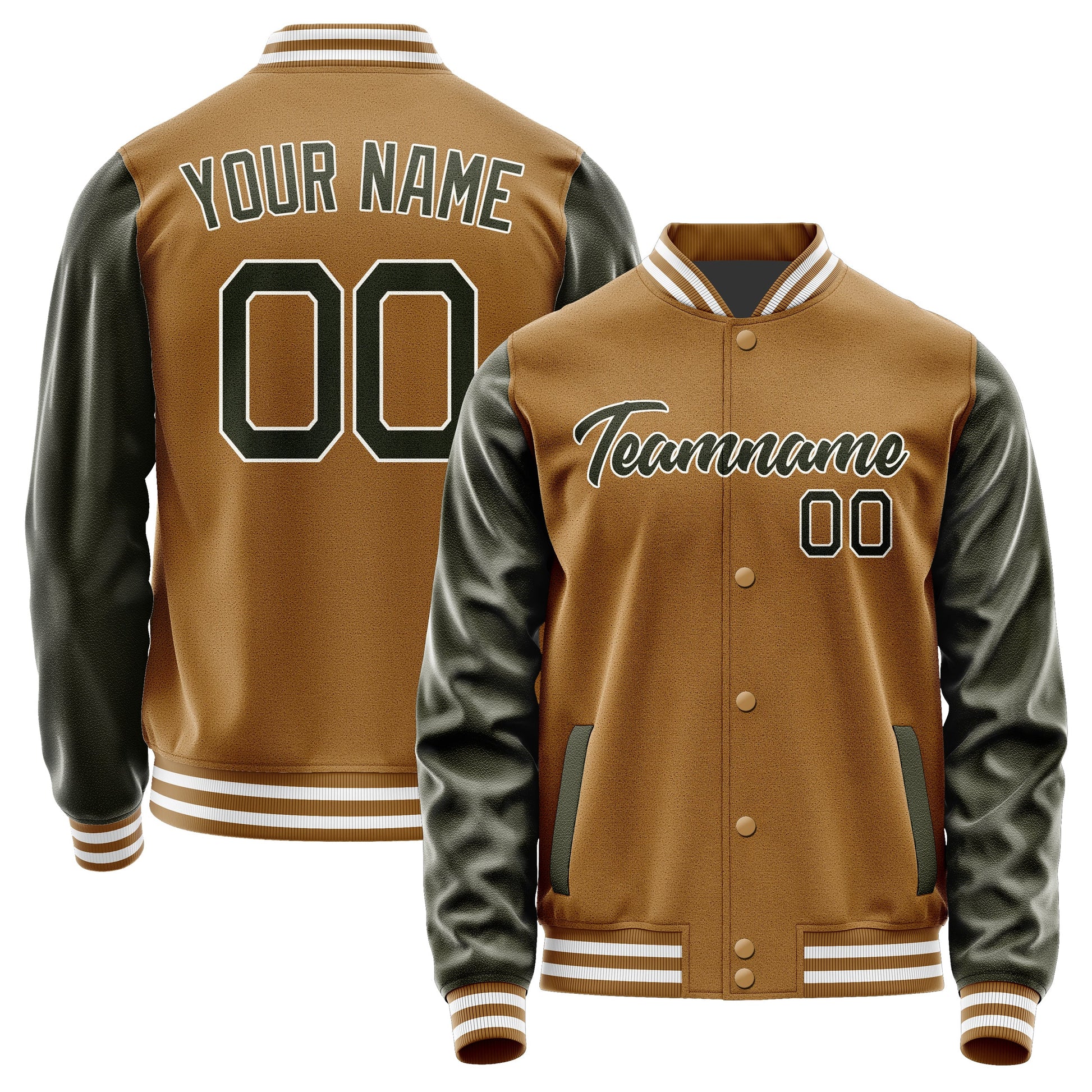 Custom Khaki Olive Jacket JA2222022218B21802