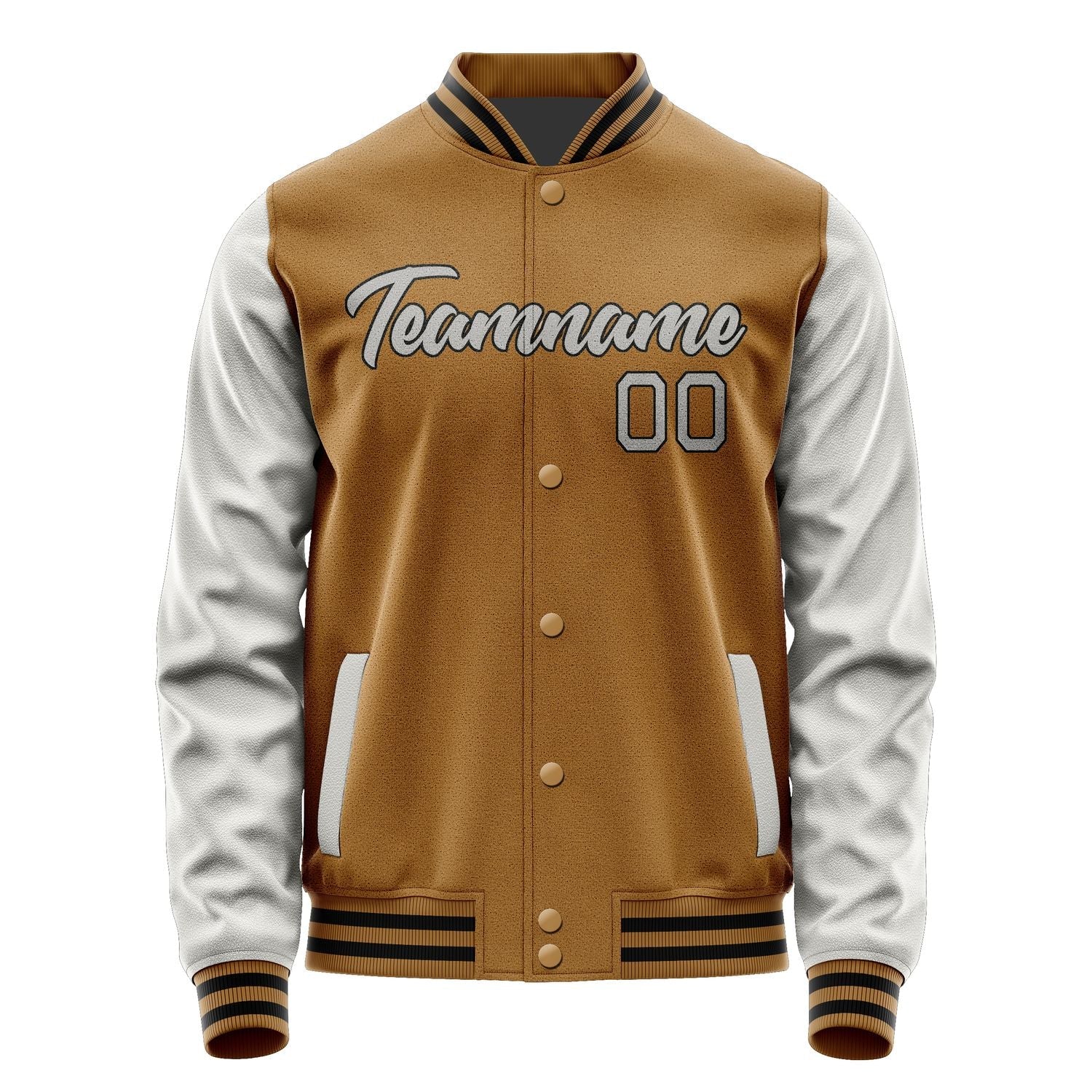 Custom Khaki Gray Jacket JA2222042217B21704