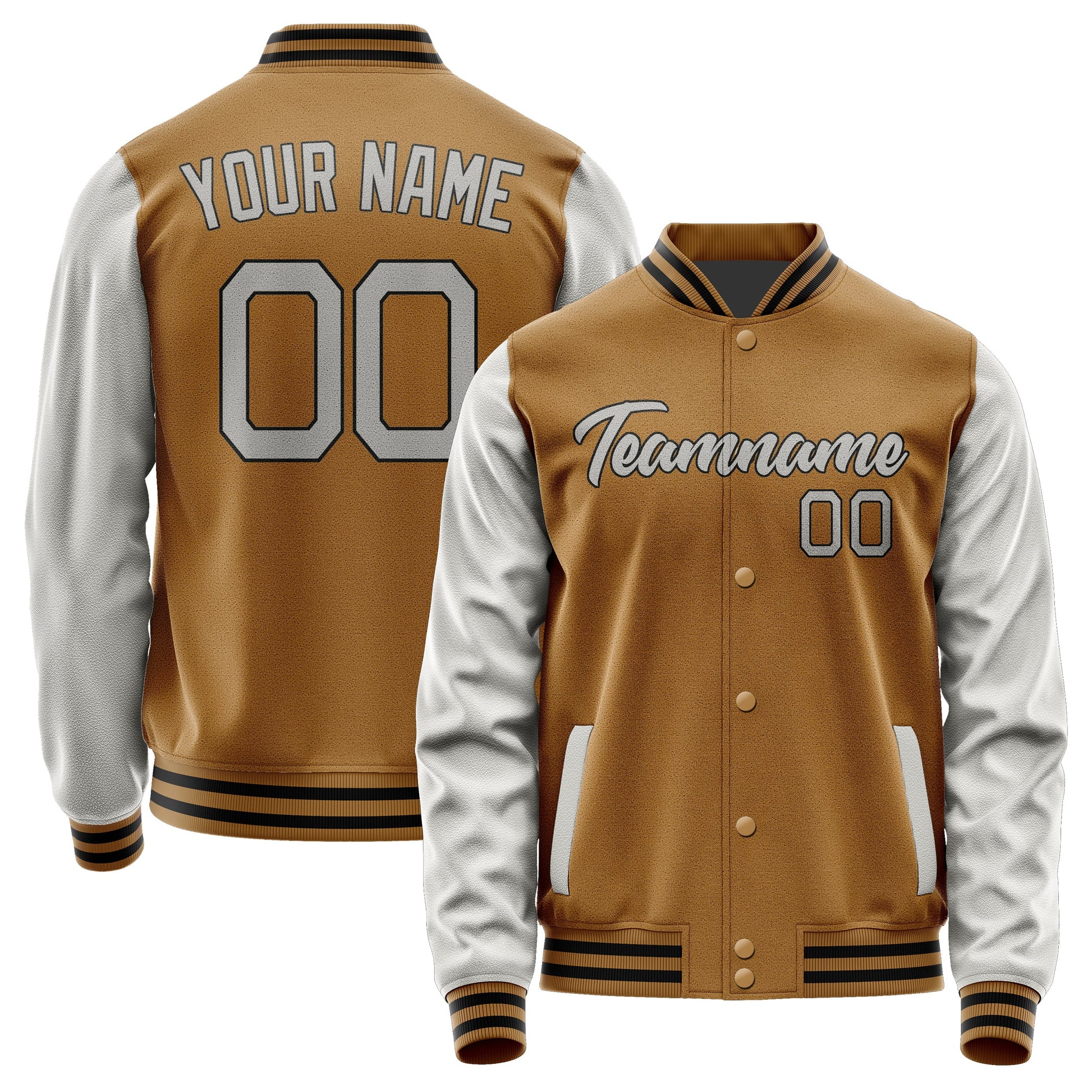 Custom Khaki Gray Jacket JA2222042217B21704