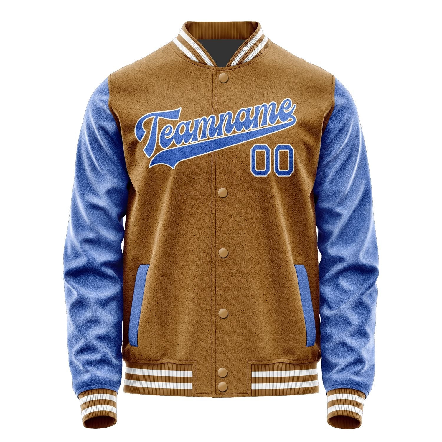 Custom Khaki Sky Blue Jacket JA2222092218B31809