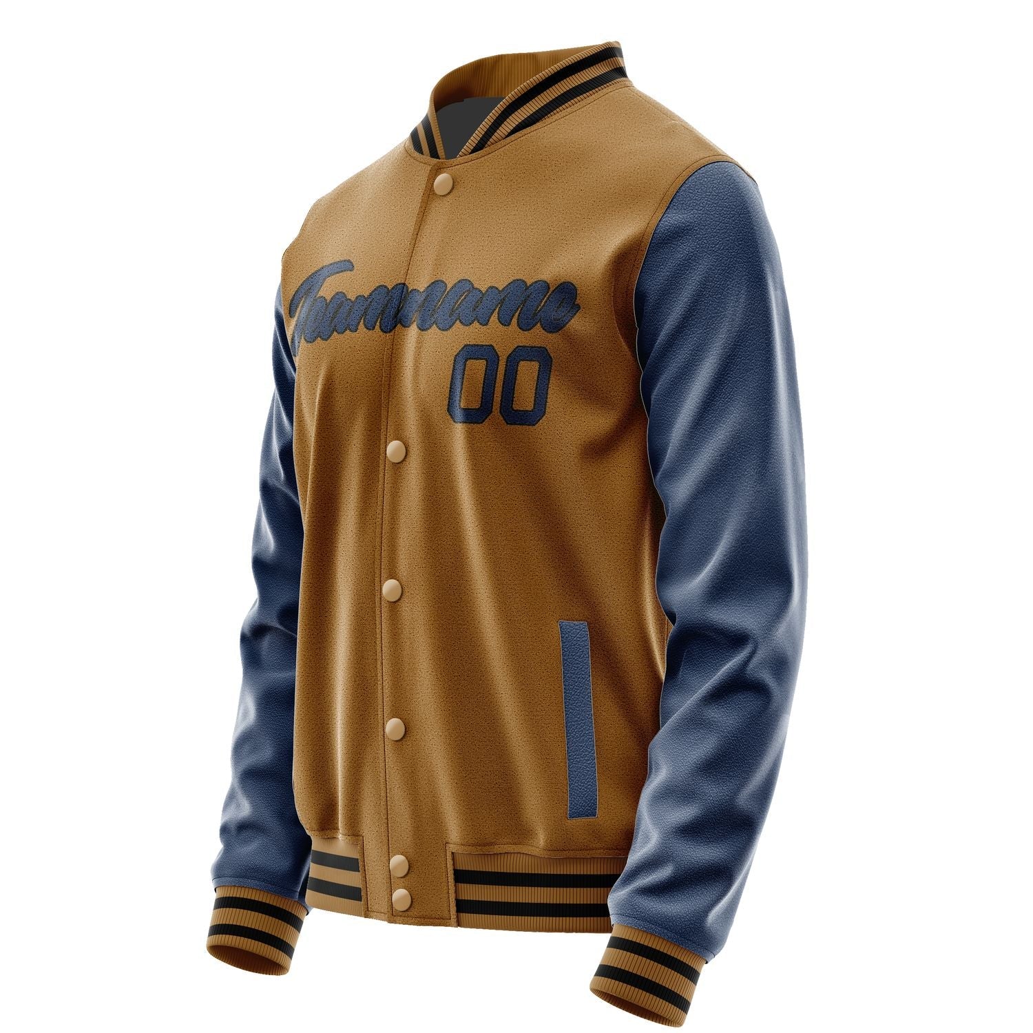 Custom Khaki Blue Jacket JA2222102217B21710