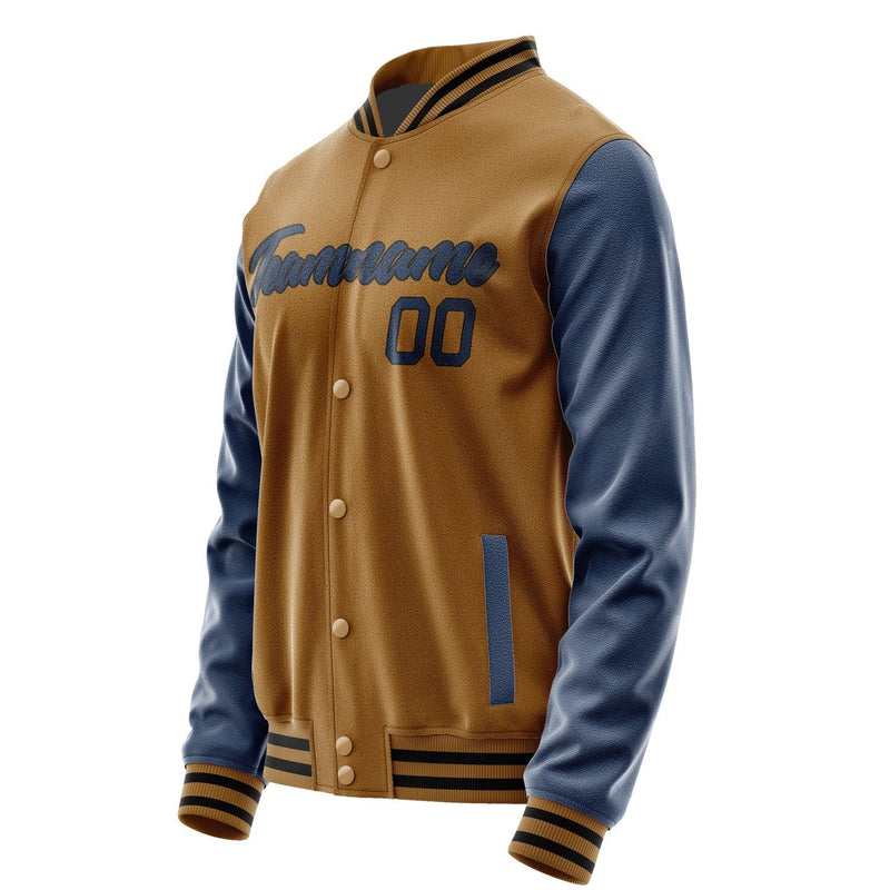 Custom Khaki Blue Jacket JA2222102217B21710