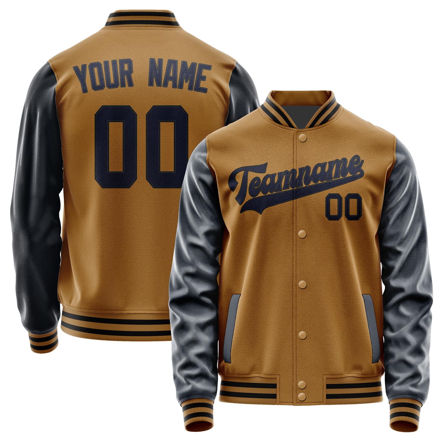 Custom Khaki Navy Jacket JA2222112217B31711