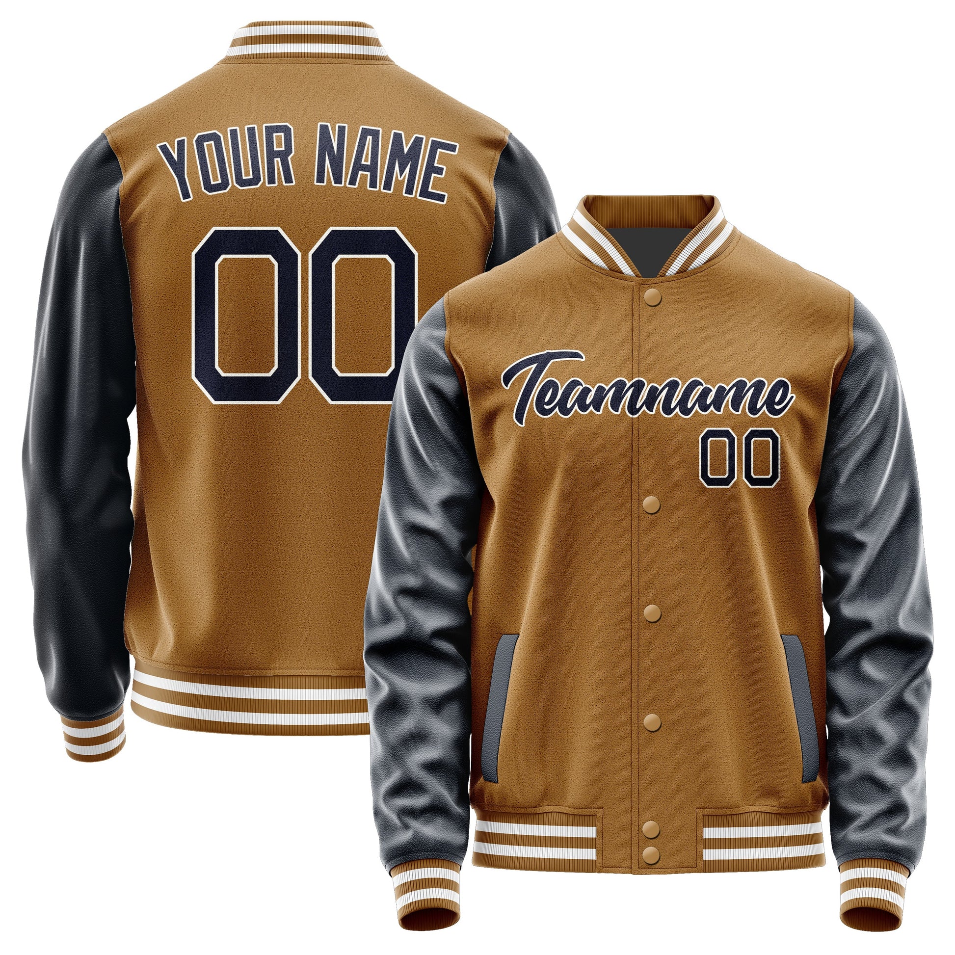 Custom Khaki Navy Jacket JA2222112218B21811