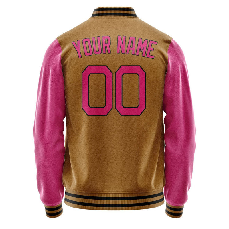 Custom Khaki Pink Jacket JA2222132217B21713