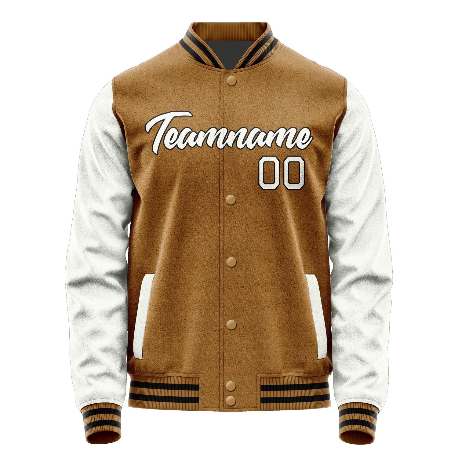 Custom Khaki White Jacket JA2222182217B21718