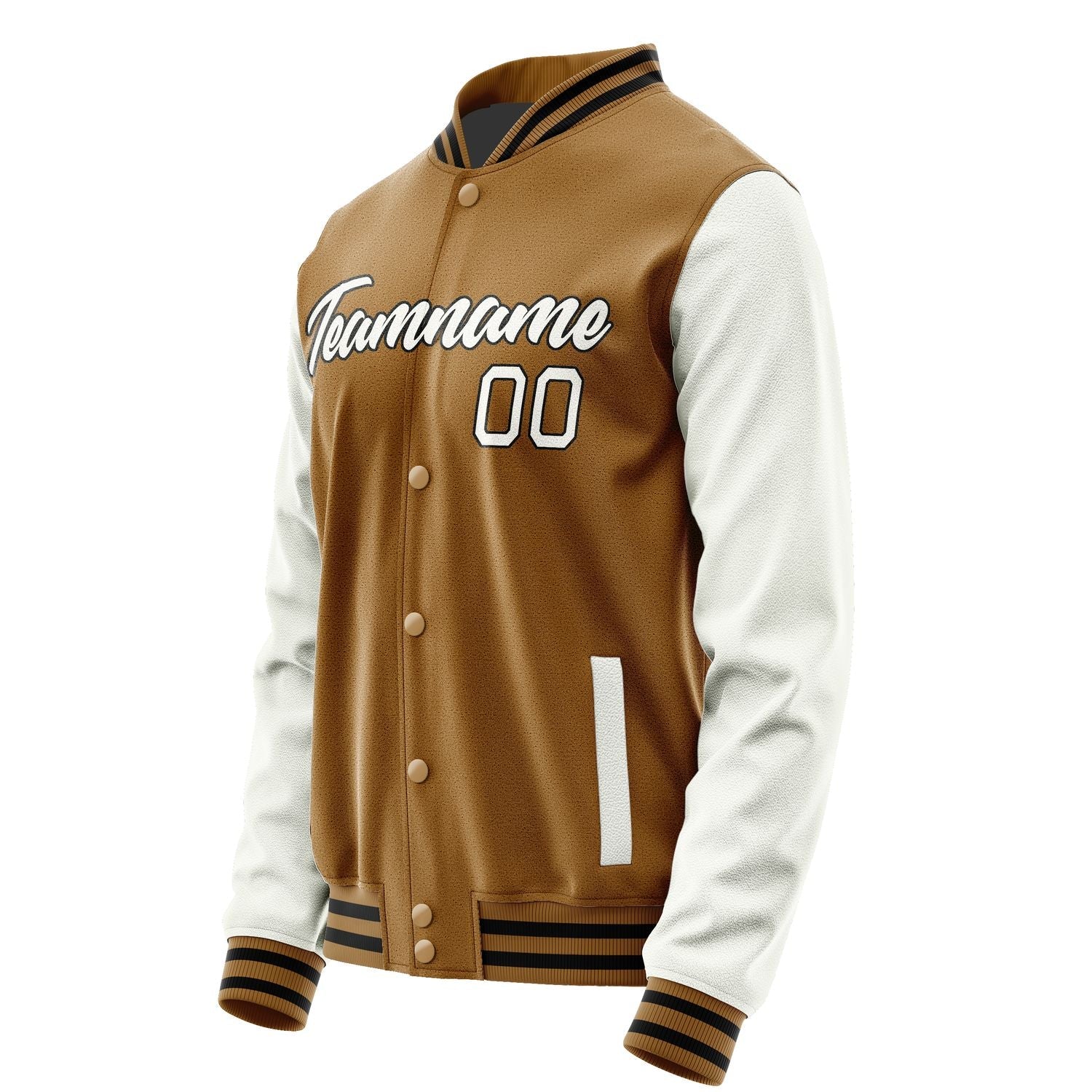 Custom Khaki White Jacket JA2222182217B21718