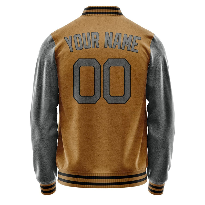 Custom Khaki Dark Grey Jacket JA2222202217B21720