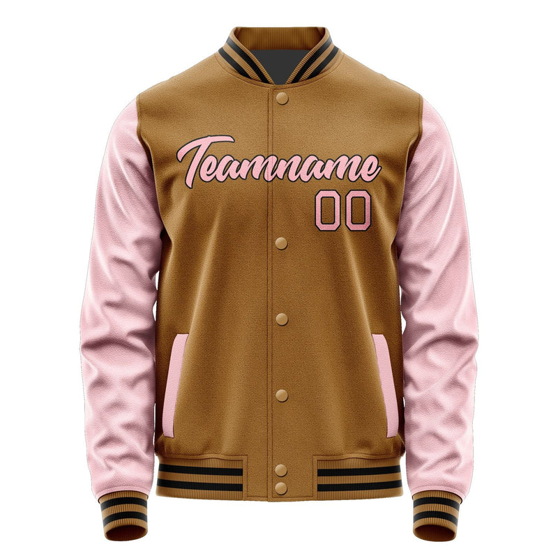 Custom Khaki Light Pink Jacket JA2222212217B21721