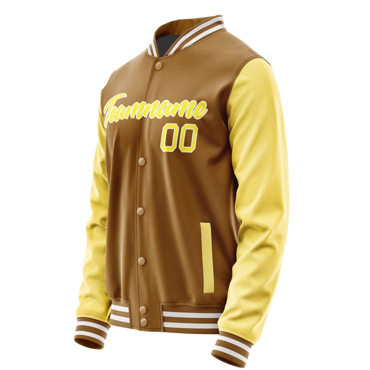 Custom Khaki Light Yellow Jacket JA2222262218B21826