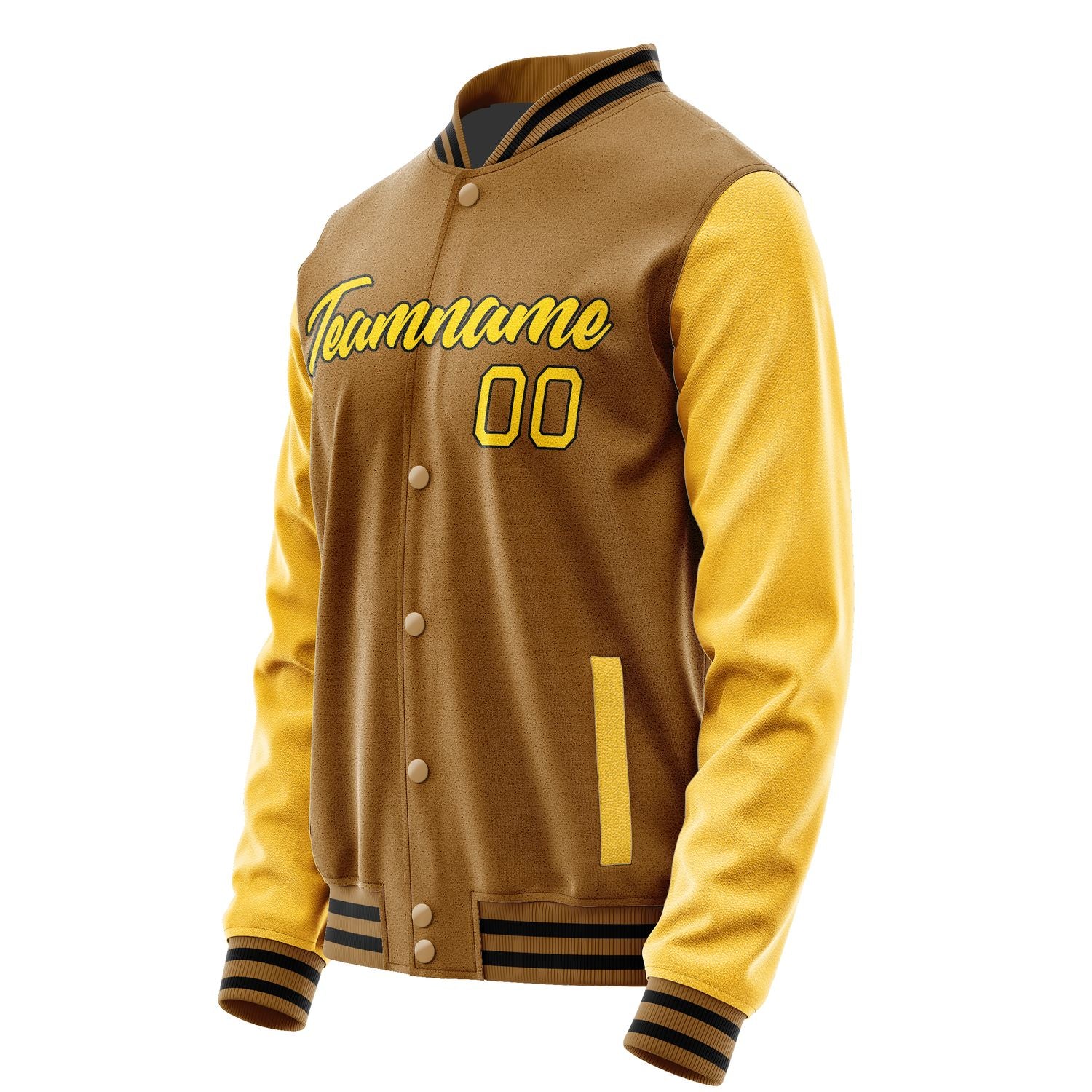 Custom Khaki Gold Jacket JA2222302217B21730