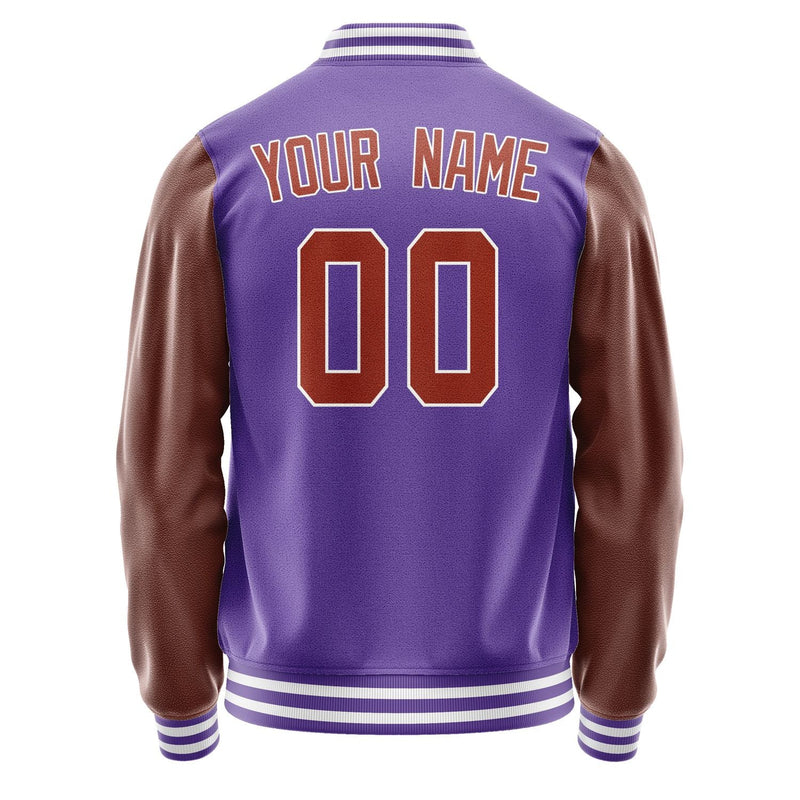 Custom Light Purple Coral Red Jacket JA2323162318B31816