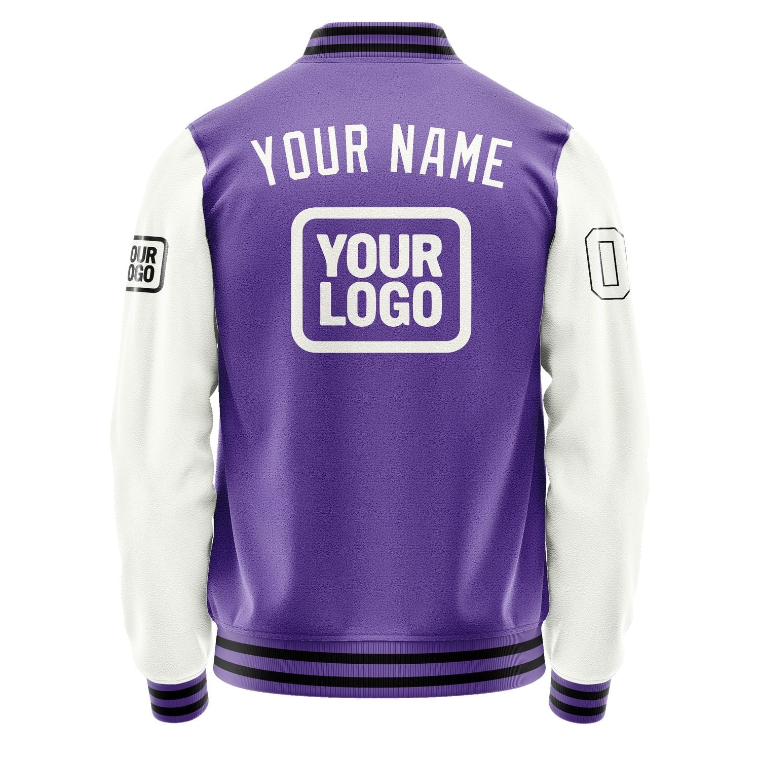 Custom Light Purple White Jacket JA232318231717181817