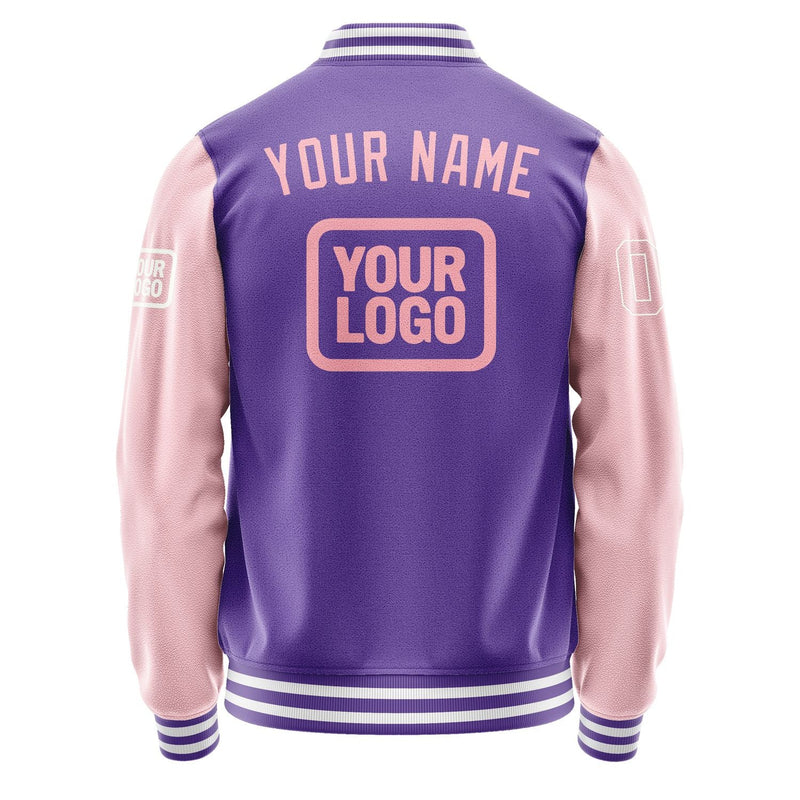 Custom Light Purple Light Pink Jacket JA232321231818212118