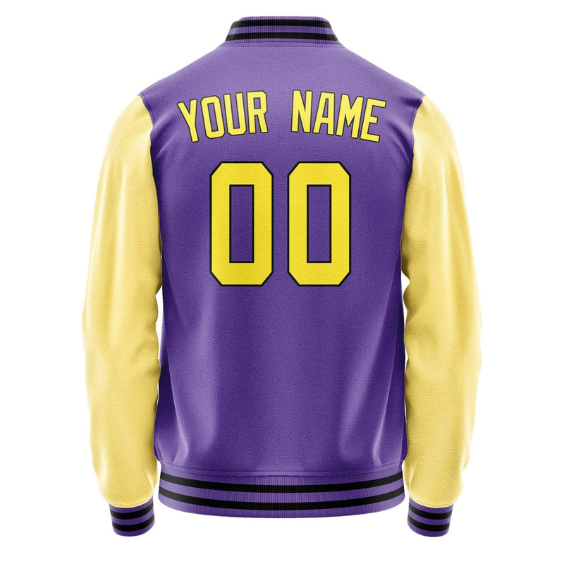 Custom Light Purple Light Yellow Jacket JA2323262317B31726