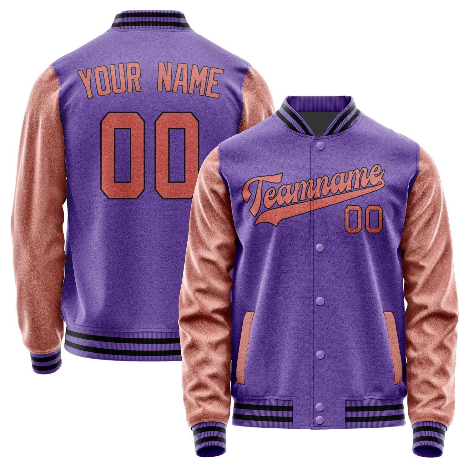 Custom Light Purple Copper Rose Jacket JA2323292317B31729