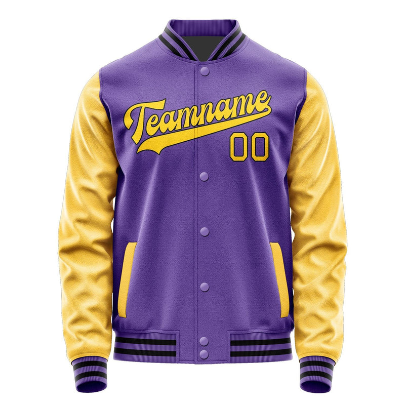 Custom Light Purple Gold Jacket JA2323302317B31730
