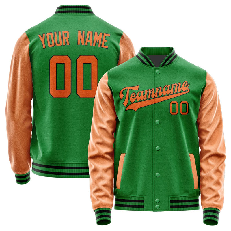 Custom Emerald Green Orange Jacket JA2424282417B31728