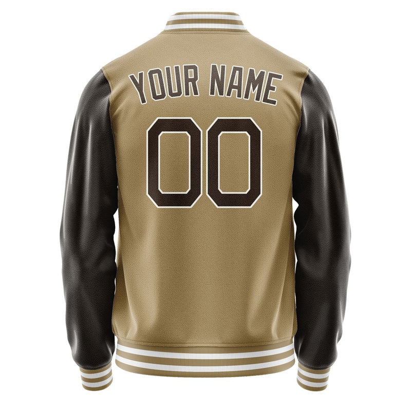 Custom Light Khaki Brown Jacket JA2525012518B21801