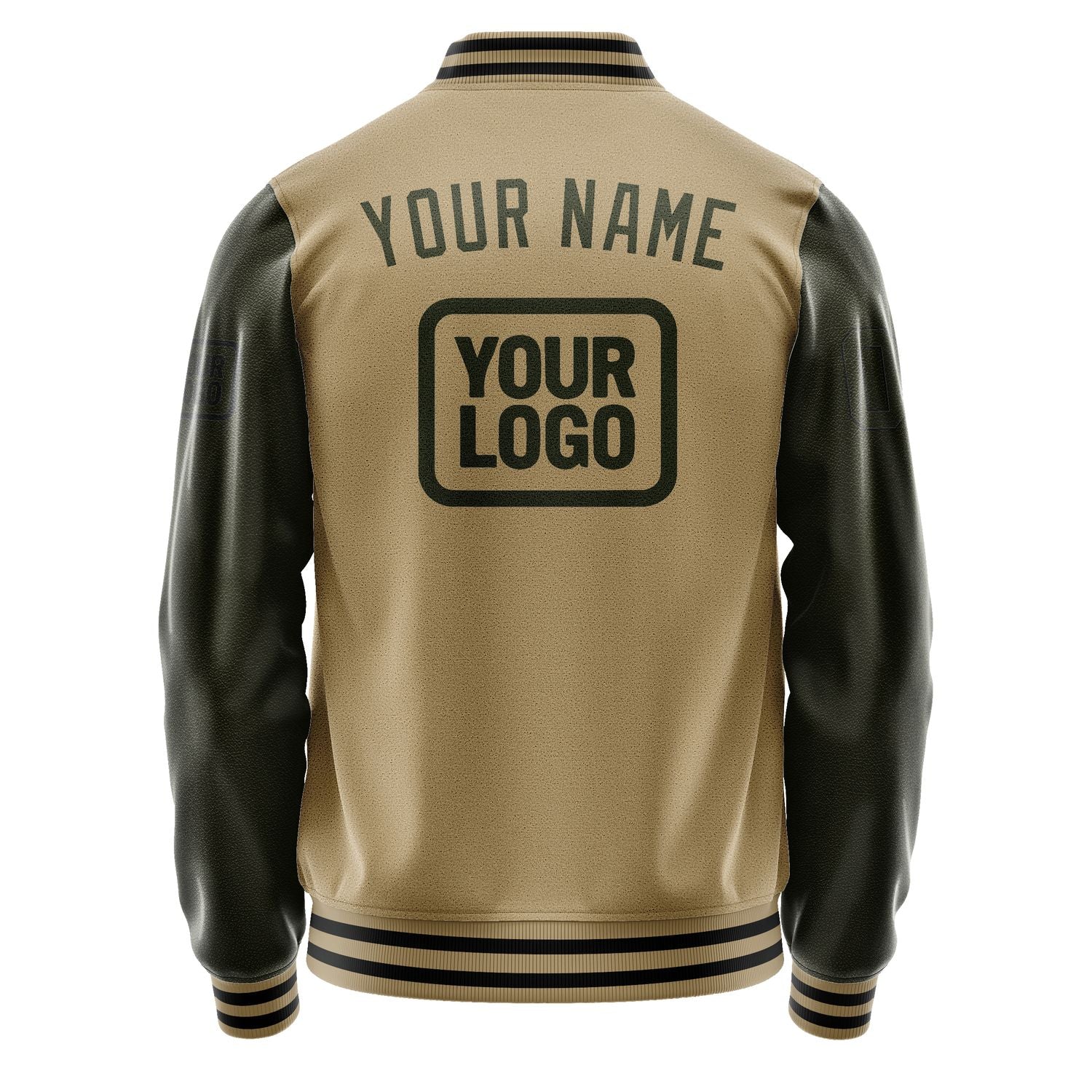 Custom Light Khaki Olive Jacket JA252502251717020217