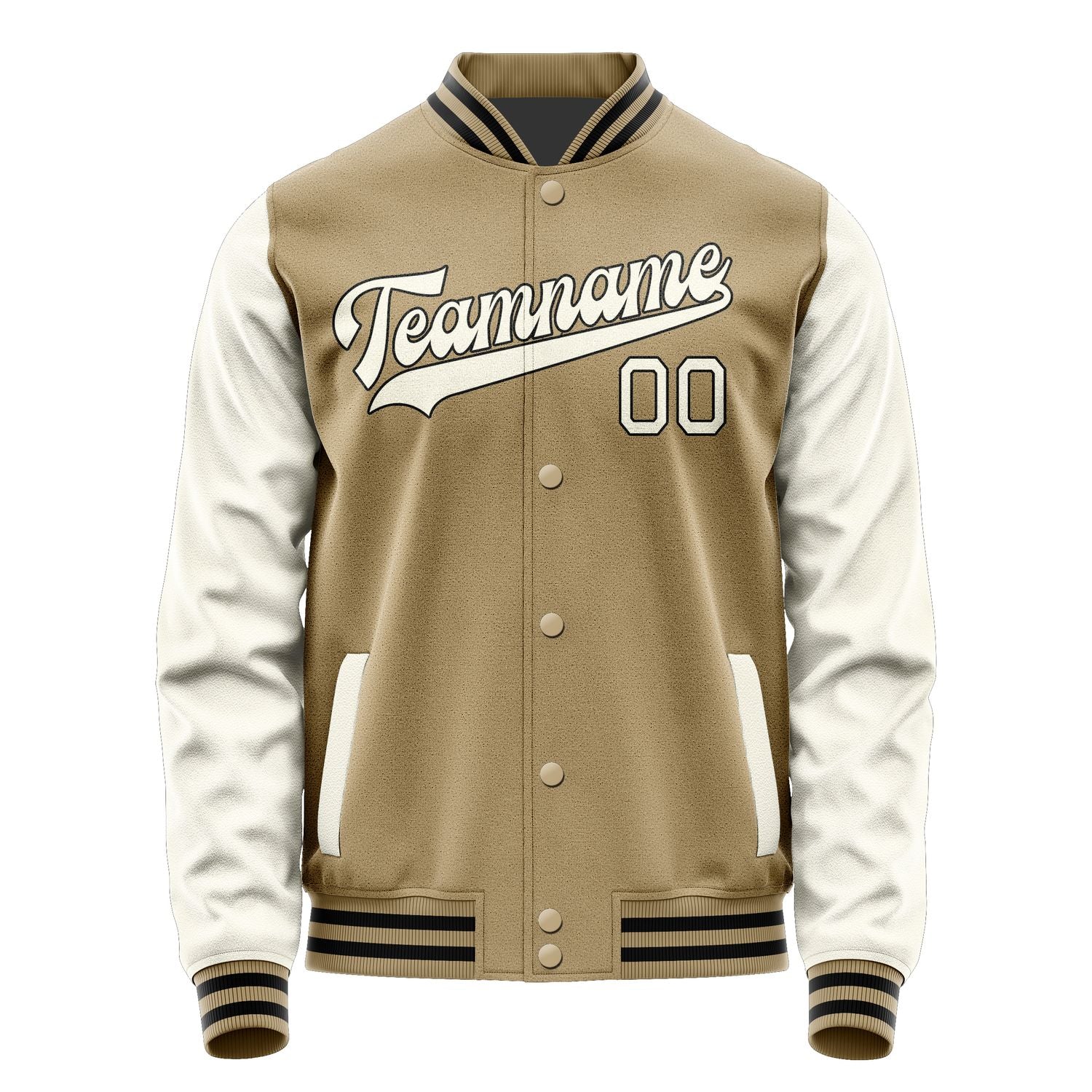 Custom Light Khaki Cream Jacket JA2525032517B31703