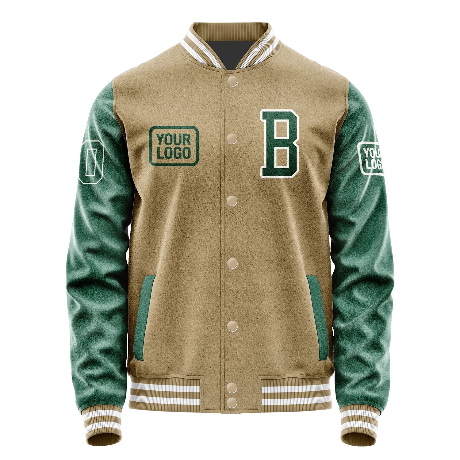 Custom Light Khaki Green Jacket JA252505251818050518