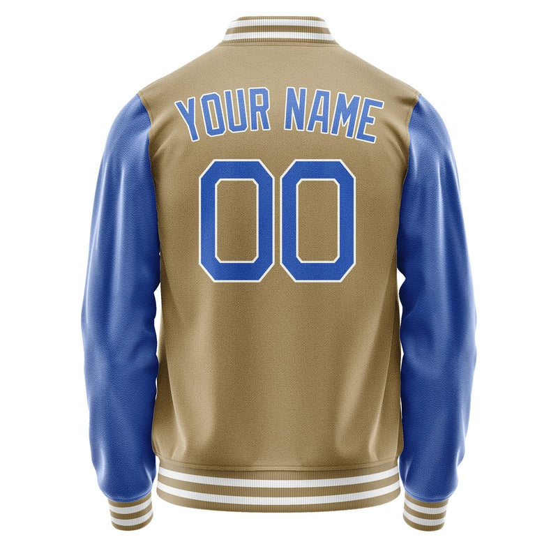 Custom Light Khaki Sky Blue Jacket JA2525092518B21809