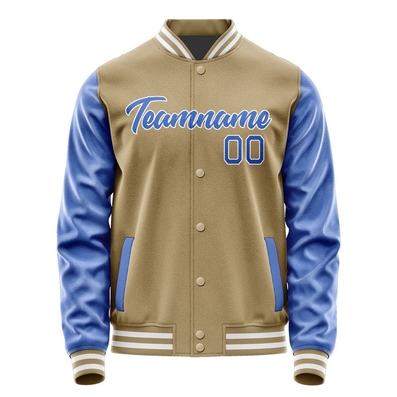 Custom Light Khaki Sky Blue Jacket JA2525092518B21809