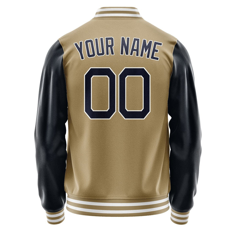 Custom Light Khaki Navy Jacket JA2525112518B21811